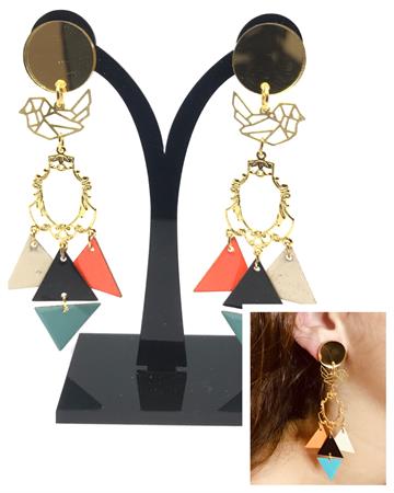 PENDULUM LIMITED COLL -  bird with triangles - Black 