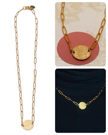 PENDULUM -  kort halskæde/short necklace - coint