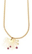 PENDULUM - short necklace/kort halskæde - flower fontaine