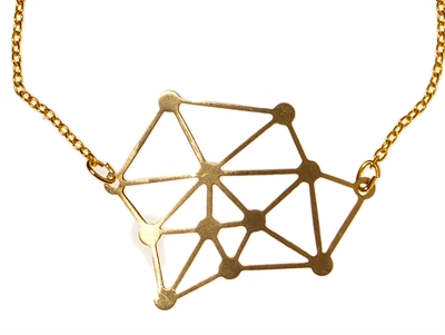 PENDULUM - kort halskæde/short necklace - molecule
